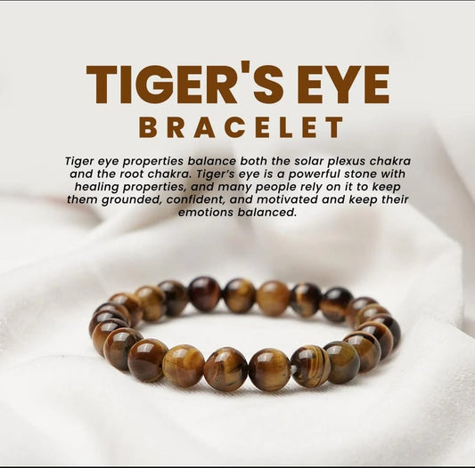 Stone, Crystal, Tiger's Eye Agate Bracelet